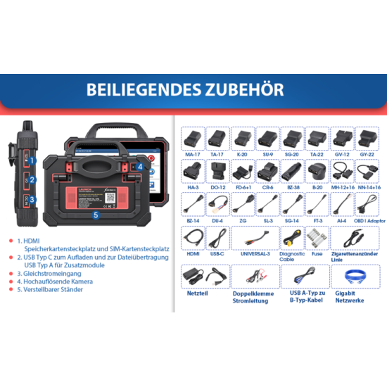 Launch X431 PAD 7 mit lebenlang kostenlosen Updates!