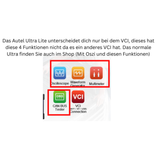 NEU Autel Ultra (Lite) 2023 Diagnosegerät ohne Oszilloskop inkl. MV480 und 2 Jahre Updates inkl.