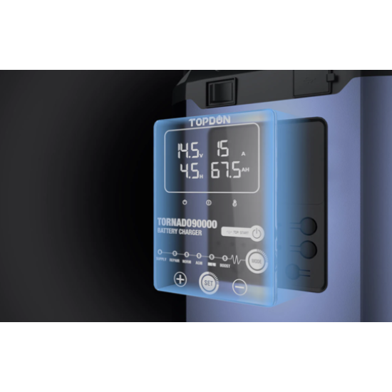Tornado 90000 intelligentes Batterieladegerät Programmierspannungsstabilisator